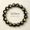 Money Magnet & Guardian: Natural Gold & Silver Obsidian Bracelets for Men – Mystical Feng Shui Jewelry for Wealth and Success.
