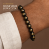 Money Magnet & Guardian: Natural Gold & Silver Obsidian Bracelets for Men – Mystical Feng Shui Jewelry for Wealth and Success.