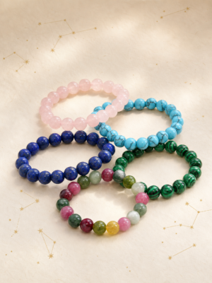 Zodiac Gem Bracelet Collection | 22 Natural Stone Intention Bracelets
