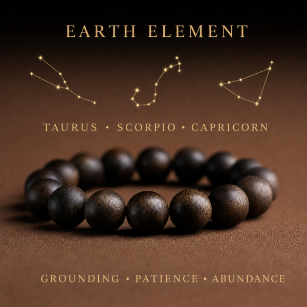 FIVE ELEMENTS GREEN SANDALWOOD BRACELET
