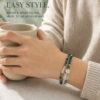 Pure Energy Cleanse & Emotional Healing | Natural Moss Agate & Clear Quartz Intention Bracelet
