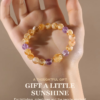 Love & Happiness Intention Bracelet | Natural Citrine & Amethyst Healing Gemstone Jewelry